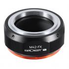 Bague d'Adaptation M42 vers Fuji X - Haute Précision pour Objectifs M42 et Appareils Fujifilm X-Series (M42-FX)