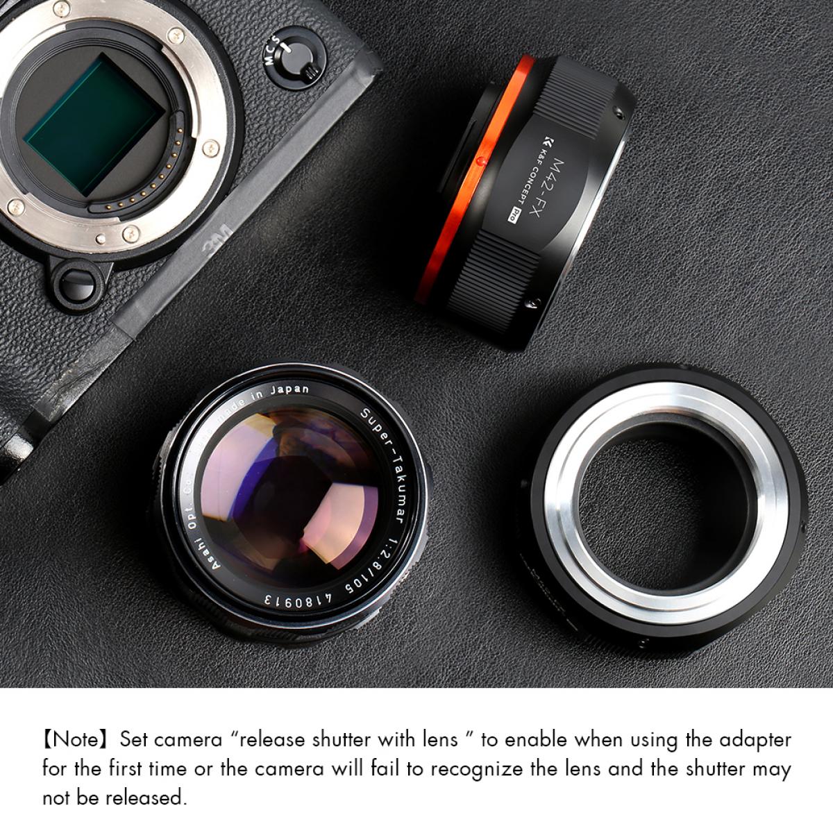 Adaptador Lentes Vintage M42 para corpo Fuji FX - Mod. M10115 (2020)