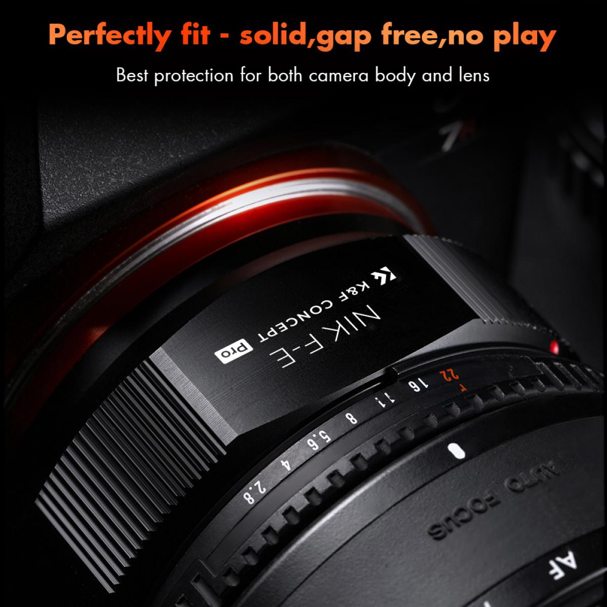 Nytt produkt: K&F Concept M11105 NIK-NEX PRO ， Nytt 2020-linse adapter med høy presisjon (oransje)