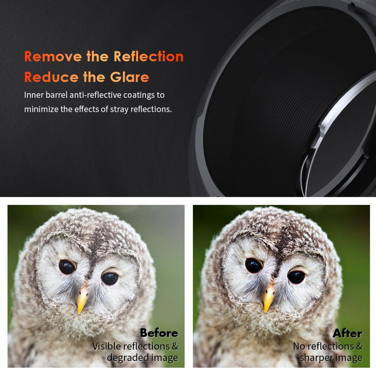 Nytt produkt: K&F Concept M11105 NIK-NEX PRO ， Nytt 2020-linse adapter med høy presisjon (oransje)