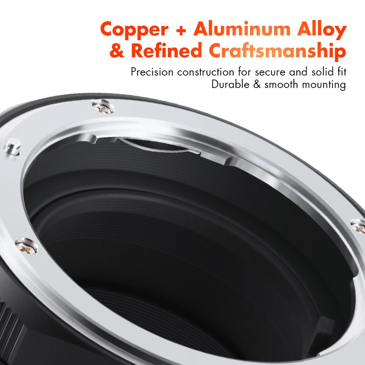 NIK(G)-NEX Adaptador para Objetivo Nikon G a Sony E NEX, Serie FIX PRO