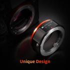 Новый продукт: K &amp; F M15105 MD-NEX PRO ， Новый в 2020 году адаптер для высокоточных объективов (оранжевый)