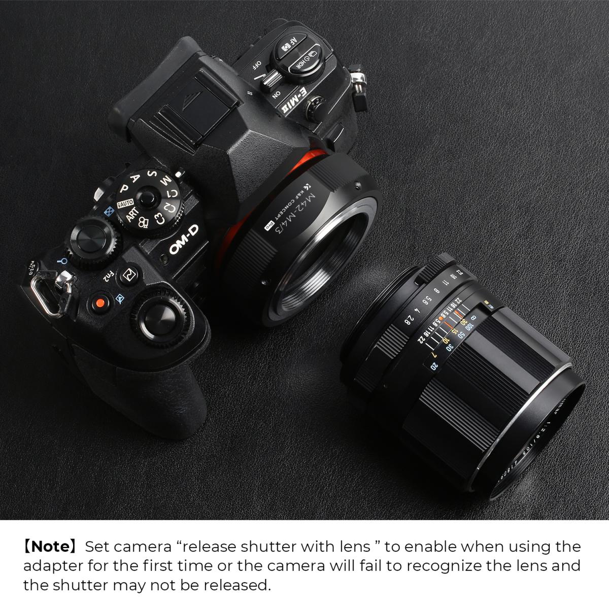 Новый продукт: K &amp; F M10125 M42-M4 / 3 PRO ， Новый в 2020 году адаптер высокой точности объектива (оранжевый)