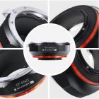 Canon EOS (EF/EF-S) D/SLR-objektiv til Micro Four Thirds (MFT, M4/3) monteret spejlløst kamerahus med matte lak-designobjektivadapter