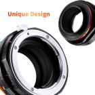 K&F Concept M18115 Nikon NIK(G)-FX FIT PRO，Novo em 2020 adaptador de lente de alta precisão (laranja)