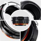 K&F Concept M18115 Nikon NIK(G)-FX FIT PRO，Novo em 2020 adaptador de lente de alta precisão (laranja)