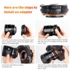 Sony Alpha Minolta AF A-type objektiv til NEX E-Mount spejlløst kamera med matteret lakdesign