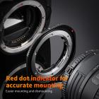 K&F Concept Opdateret NIK til EOS Adapter, Manuel Lens Mount Adapter til Nikon F/AI Mount Linse og Canon EOS EF EF-S Mount Camera