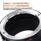 K&F Concept M14105 C / Y-Nex Pro, ny i 2020 adapter med høy presisjon (orange)