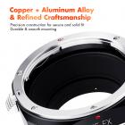 EOS-FX PRO -objektiivisovitin (oranssi) K&F Concept M12115 -objektiivisovitin