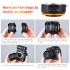 Obiektywy MD z serii Minolta, Seagull, Pearl River do korpusu z mocowaniem Fuji FX Adapter obiektywu MD-FX PRO K&F Concept M15115