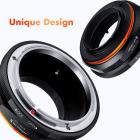 FD-M4/3 PRO -objektiivisovitin (oranssi) K&F Concept M13125 -objektiivisovitin