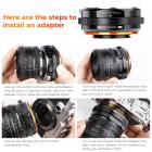 AI(G) to M4/3 Adapter Manual Lens Adapter with Matting Varnish Design Compatible with Nikon Nikkor AI/F G-Mount Lens to MFT Micro 4/3 Mount Cameras Olympus Panasonic Lumix Cameras