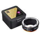 Anel adaptador de lente de alta precisão K&F Concept M13115, revestido com tinta fosca, laranja de oxidação secundária, FD-FX