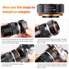 Olympus OM-monteringsobjektiv til M4/3 MFT Olympus Pen-kameraer Linsemonteringsadapter