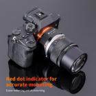 K&F Concept M16105 adapter med høy presisjonsring, belagt med matt maling, sekundær oksidasjonsorange, OM-NEX