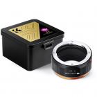 K&F Concept M16105 adapter med høy presisjonsring, belagt med matt maling, sekundær oksidasjonsorange, OM-NEX