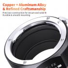 Pentax PK -kiinnityslinssi Fujifilmiin Fuji X-Series X FX -kiinnityskamerat PK-FX K&F Concept M17115 -objektiivisovitin