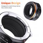 Pentax PK -kiinnityslinssi Fujifilmiin Fuji X-Series X FX -kiinnityskamerat PK-FX K&F Concept M17115 -objektiivisovitin