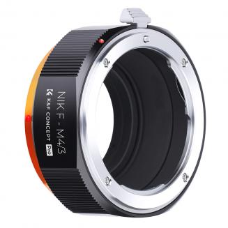 Nikon AI F-monteringsobjektiv til Micro Four Thirds (MFT, M4/3)-kamera med matterende lak Kompatibel til Olympus Pen E-P1 P2 P3 P5 E-PL1