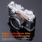 Nikon AI F-monteringsobjektiv til Micro Four Thirds (MFT, M4/3)-kamera med matterende lak Kompatibel til Olympus Pen E-P1 P2 P3 P5 E-PL1