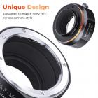 Nikon AI F-monteringsobjektiv til Micro Four Thirds (MFT, M4/3)-kamera med matterende lak Kompatibel til Olympus Pen E-P1 P2 P3 P5 E-PL1