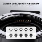 Attacco Canon da EF/EF-S a EOS M, autofocus in metallo,Anello adattatore elettronico