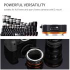 Autofokus EF/EF-S til EOS R objektivmonteringsadapter Kompatibel med Canon EOS R, RP, R5, R6, R6II, R7, R8, R10, R50, R100 Kameraer K&F Concept EF-EOS R objektivadapter