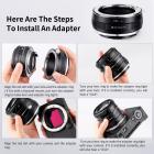 PK-L manuaalitarkennus Pentax K (PK) -objektiivi L -kiinnikkeeseen kameran rungon linssikiinnityssovitin