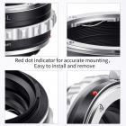 NIK(G)-FX Manuaalitarkennus Nikon F (G-Type) Linssi L-kiinnikkeeseen Kameran rungon linssikiinnityssovitin