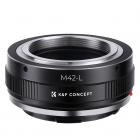 K&F Concept Adapter M42-L for M42-objektiv på Leica SL T Sigma FP Panasonic L-montert digitalkamerahus