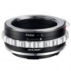 K&F Konseptadapter PK/DA-L for Pentax K(PK/DA)-objektiver på Leica SL T Sigma FP Panasonic L-montert digitalkamerahus