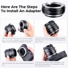 K&F Concept Adapter MD-L for Minolta Rokkor-objektiver (SR/MD/MC) på Leica SL T Sigma FP Panasonic L-monterte digitale kamerahus