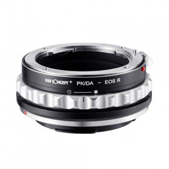 Adattatore per obiettivo ad alta precisione da obiettivo Pentax (PK/DA) a fotocamera Canon RF Mount, PK/DA-EOS R