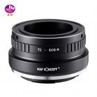 T2 Objektiv på Cano EOS R Kamera Adapter