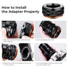 Adaptador de montagem de lente de alta precisão para lente da série M42 para câmera de montagem da série Fuji X, M42-FX IV FIT ART