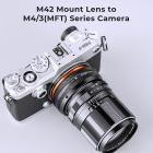 M42-M4/3 IV Manuel fokus Kompatibel med M42-objektiv og Micro Four Thirds (M4/3) monteringsadapter til kamerahus.