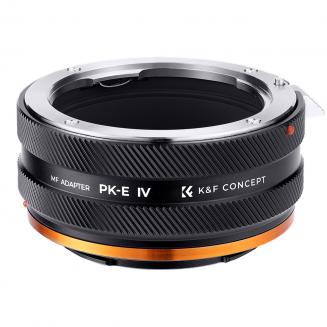 K&F Concept Pentax K-NEX FIT ART Objektivadapter Manueller Fokus Kompatibel mit Objektiven der Pentax K-Serie und AF-Serie an Sony-E NEX Mount Kameragehäuse mit Mattlack-Design