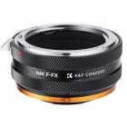 K&F Concept Nikon F Lens Mount para Fuji X Camera Body Body Adapter Ring, verniz fosco, NIK-FX IV FIT ART