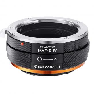 K&F Concept MAF-NEX Manueller Adapterring FIT ART, Kompatibel mit Minolta AF/Sony Alpha A Serie Objektiv an Sony-E NEX Mount Kameragehäuse mit Mattlack Design
