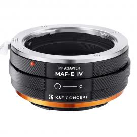 K&F Concept حامل عدسة Sony Alpha A و Minolta AF إلى حلقة محول جسم كاميرا Sony E ، ورنيش غير لامع ، MAF-E IV PRO