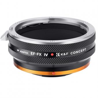 K&F Concept Attacco obiettivo EF Canon per anello adattatore corpo fotocamera Fujifilm X, lacca opaca, EF-FX FIT ART