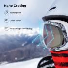 Linser/briller Rengjøringsservietter 50 STK Pre-Fuktet Individuelt innpakket Anti Fog Wipe Egnet for kameralinser, briller, nettbrett, mobilskjermer, tastaturer