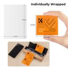 Linse/briller Rengjøringsservietter 120 STK Pre-Moistened Individuelt innpakket Anti Fog Wipe Passer til kameralinser, briller, nettbrett, mobilskjermer, tastaturer