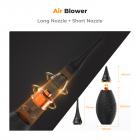 K&F Concept Balger Kamera Rengjøring med Power Bellows Utstyrt med Korte og Lange Tuter med Myk Silikontupp for Objektiv, Kamera, Sensor, Speilreflekskamera, Tastatur, Teleskopfilter