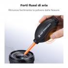 K&F Concept Lens Air Blower, pompa d'aria con bulbo in gomma, soffiatore per polvere, pulitore, con ugello lungo per telefono cellulare, tablet, sensori per obiettivi di fotocamere, tastiera, telescopi