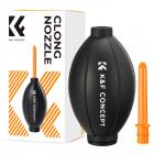 K&F Concept Lens Air Blower, Bomba de ar de bulbo de borracha, limpador de pó, com bico longo para celular, tablet, sensores de lente de câmera, teclado, telescópios