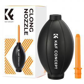 Dmuchawa powietrza do obiektywów K&F Concept, dmuchawa powietrza z gumową gruszką, odkurzacz do kurzu, z długą dyszą do telefonów komórkowych, tabletów, czujników obiektywów aparatów, klawiatur, teleskopów