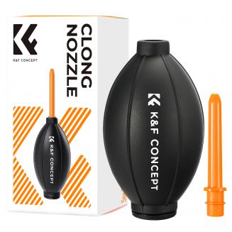 Dmuchawa powietrza do obiektywów K&F Concept, dmuchawa powietrza z gumową gruszką, odkurzacz do kurzu, z długą dyszą do telefonów komórkowych, tabletów, czujników obiektywów aparatów, klawiatur, teleskopów