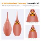 K&F Concept Bellows Câmera Power Bellows Limpeza Equipado com Bicos Longos com Ponta de Silicone Macio de Lente, Câmera, Sensor, DSLR, Teclado, Óptica, Rosa